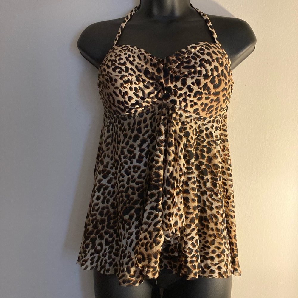 Leopard Print Halter Top